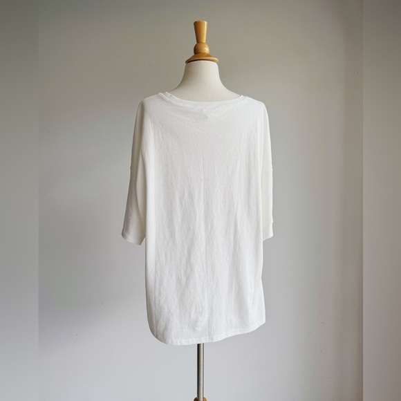 PEACH LOVE White Sequin Ice Cream Bar Oversized Tee Size Small - Picture 4 of 7